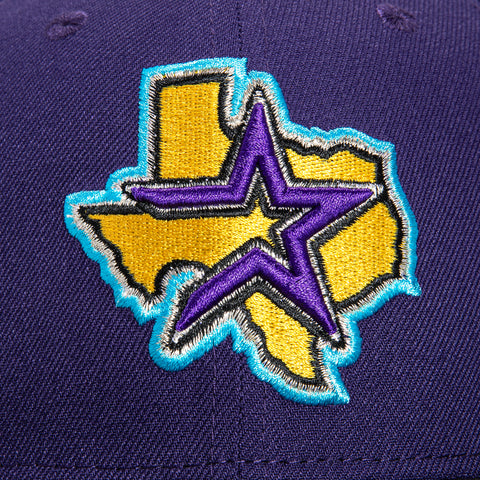 New Era 59Fifty Houston Astros 45th Anniversary Patch Alternate Hat - Purple, Black