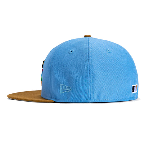 New Era 59Fifty Houston Astros 2022 World Series Patch BP Hat - Light Blue, Gold