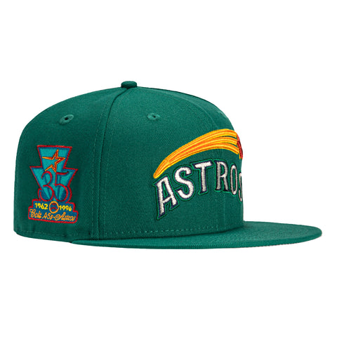 New Era 59Fifty Houston Astros 35th Anniversary Patch Logo Hat - Green