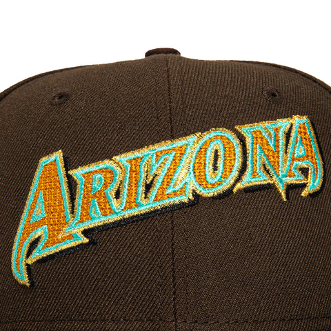 New Era 59Fifty Fields Arizona Diamondbacks Inaugural Patch Word Hat - Brown
