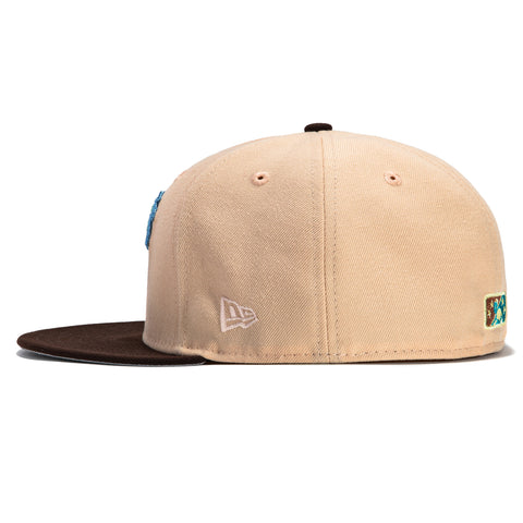 New Era 59Fifty Fort Myers Miracle Logo Patch Hat - Peach, Brown
