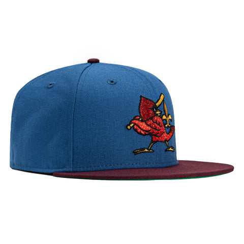 New Era 59Fifty Louisville Bats Redbirds Hat - Royal, Maroon