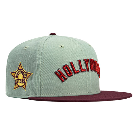 New Era 59Fifty Hollywood Stars Logo Patch Hat - Green, Maroon