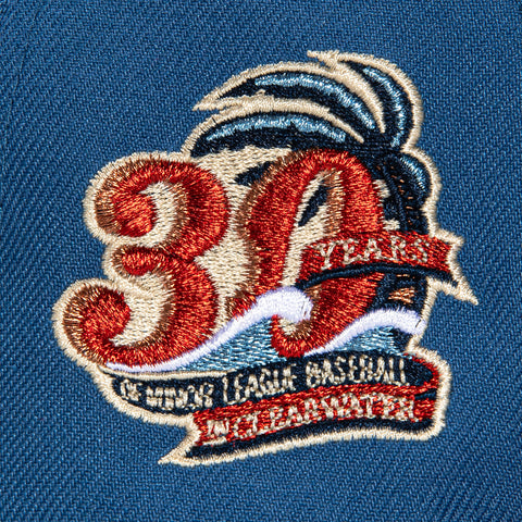 New Era 59Fifty Clearwater Threshers 30th Anniversary Patch Logo Hat - Indigo, Red