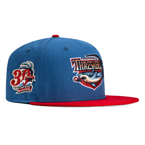 New Era 59Fifty Clearwater Threshers 30th Anniversary Patch Logo Hat - Indigo, Red