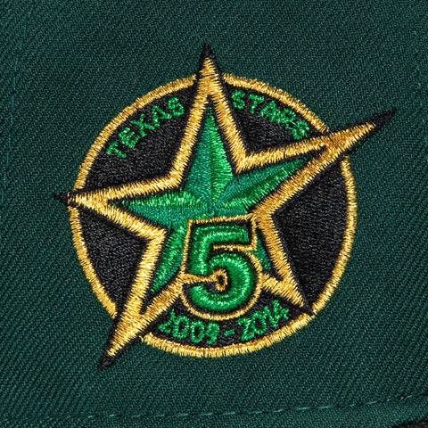 New Era 59Fifty Texas Stars 5th Anniversary Patch Rail Hat - White, Green, Black