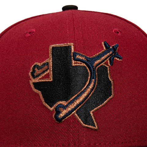 New Era 59Fifty Texas Rangers City Connect Patch Spur Hat - Brick, Black