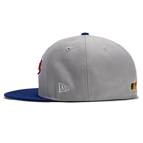 New Era 59Fifty Montreal Expos 125th Anniversary Patch Script Hat - Grey, Royal