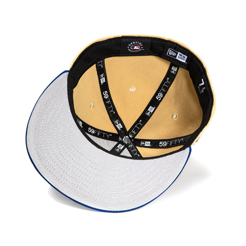 New Era 59Fifty Seattle Mariners 2023 All Star Game Patch City Connect Word Hat - Tan, Royal