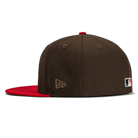 New Era 59Fifty Walnut Scripts St Louis Cardinals 125th Anniversary Patch Alternate Hat - Brown, Red