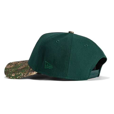 New Era 9Forty A-Frame Seattle Mariners 30th Anniversary Patch Snapback Alternate Logo Hat - Green, RealTree