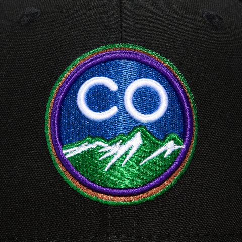 New Era 59Fifty Colorado Rockies 30th Anniversary Patch City Connect Hat - Black, RealTree