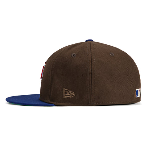 New Era 59Fifty Chicago Cubs 1990 All Star Game Patch Script Hat - Brown, Royal