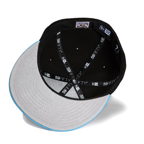 New Era 59Fifty Los Angeles Dodgers Bicentennial Patch Hat - Black, Light Blue, Magenta