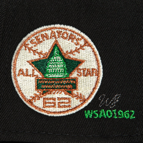 New Era 59Fifty Cash Pack Washington Senators 1962 All Star Game Patch Hat - Black, Kelly
