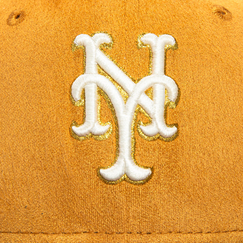 New Era 59Fifty New York Thing New York Mets Subway Series Patch Hat - Tan, Brown