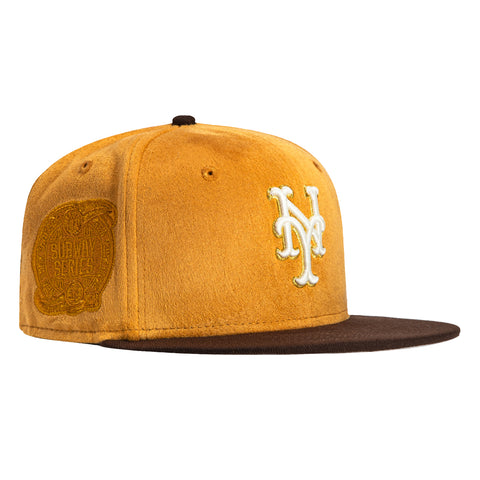 New Era 59Fifty New York Thing New York Mets Subway Series Patch Hat - Tan, Brown