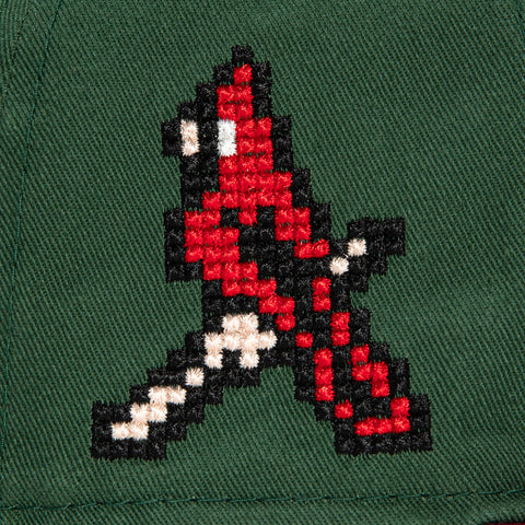 New Era 59Fifty St Louis Cardinals Pixel Logo Patch Hat - Green, Cardinal