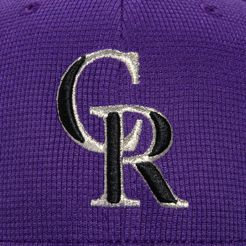 New Era 59Fifty Colorado Rockies 2024 Spring Training Patch Hat - Purple
