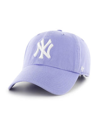 47 Brand New York Yankees Cleanup Adjustable Hat - Lavender, White
