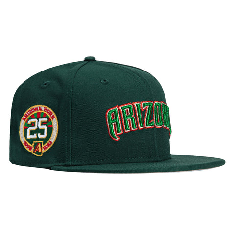 New Era 59Fifty Arizona Diamondbacks 25th Anniversary Patch Word Hat - Green