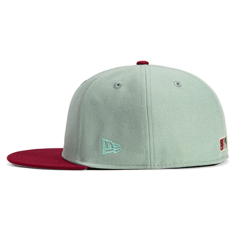 New Era 59Fifty Seattle Mariners 25th Anniversary Patch Hat - Mint, Cardinal