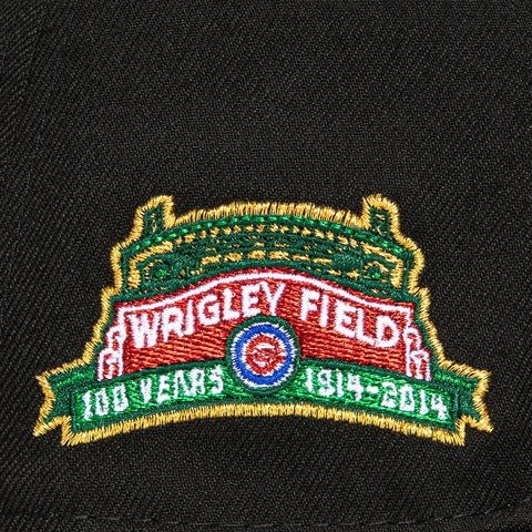 New Era 59Fifty Chicago Cubs Wrigley Field Patch Hat - Black, White