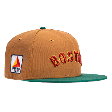 New Era 59Fifty Boston Red Sox Fenway Park Patch Hat - Khaki, Green