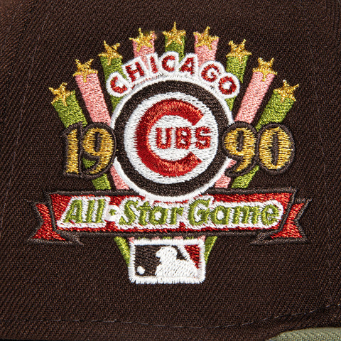 New Era 59Fifty Chicago Cubs 1990 All Star Game Patch Hat - Brown, Olive