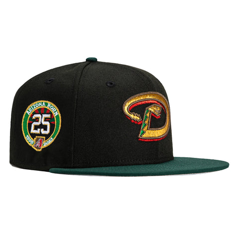 New Era 59Fifty Arizona Diamondbacks 25th Anniversary Patch D Hat - Black, Green, Red