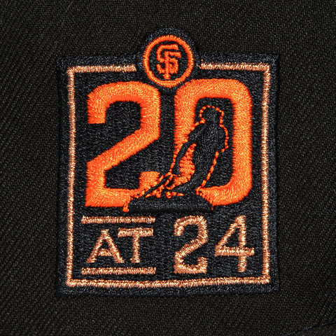 New Era 59Fifty San Francisco Giants 20th Anniversary Stadium Patch Jersey Hat - Black