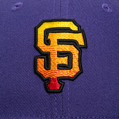 New Era 59Fifty San Francisco Giants 2012 World Series Patch Hat - Purple, Black