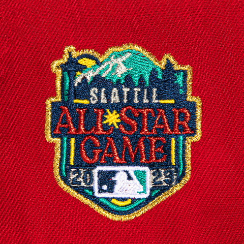 New Era 59Fifty Seattle Mariners 2023 All Star Game Patch Word Hat - Red, Navy