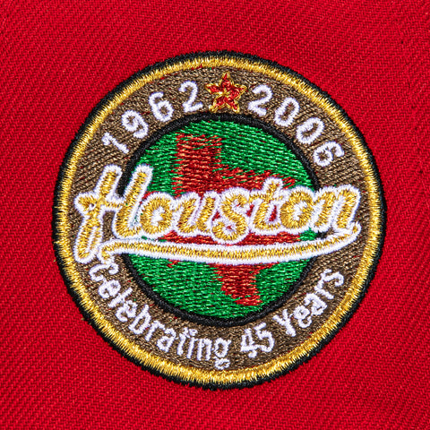 New Era 59Fifty Houston Astros 45 Years Patch Concept Hat - Red, Green