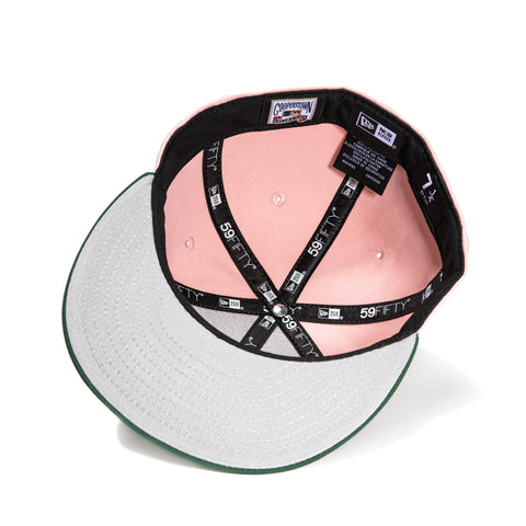 New Era 59Fifty Los Angeles Dodgers 60th Anniversary Stadium Patch Word Hat - Pink, Green