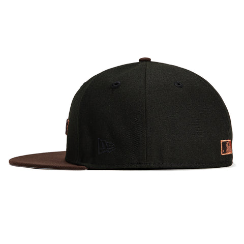 New Era 59Fifty Houston Astros 35 Years Patch Word Hat - Black, Brown