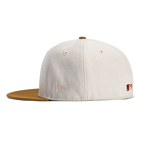 New Era 59Fifty Seattle Mariners 20th Anniversary Patch Hat - Stone, Gold, Black, Metallic Silver