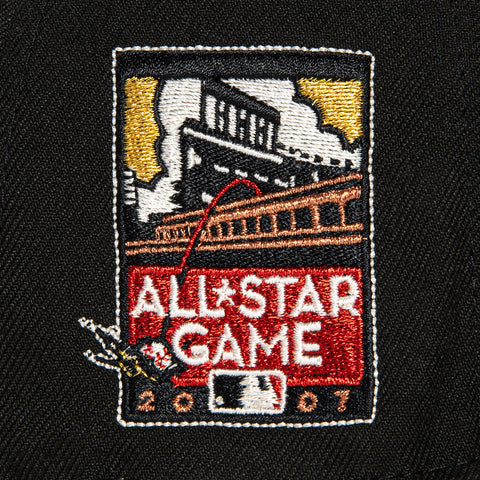New Era 59Fifty San Francisco Giants 2007 All Star Game Patch Script Hat - Black, Brown, Red