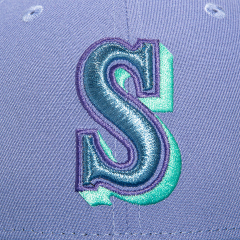 New Era 59Fifty Seattle Mariners 30th Anniversary Patch Hat - Lavender, Indigo