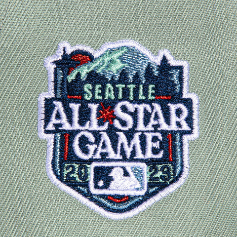 New Era 59Fifty Seattle Mariners 2023 All Star Game Patch Hat - Mint, Navy, Light Blue, Red