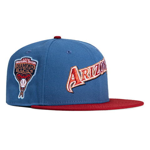 New Era 59Fifty Arizona Diamondbacks Inaugural Patch Word Hat - Indigo, Sedona Red