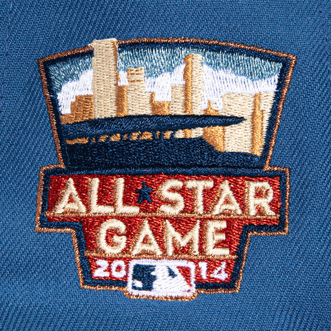 New Era 59Fifty Minnesota Twins 2014 All Star Game Patch Hat - Indigo, Brick