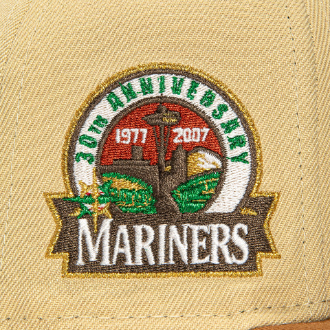 New Era 59Fifty Seattle Mariners 30th Anniversary Patch Hat - Tan, Khaki