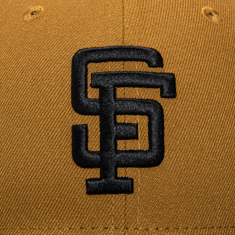 New Era 59Fifty Old Gold San Francisco Giants 25th Anniversary Patch Hat - Gold, Black