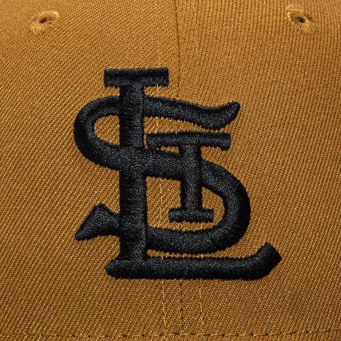 New Era 59Fifty Old Gold St Louis Cardinals Final Season Patch Hat - Gold, Black