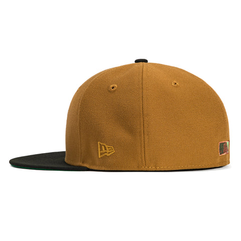 New Era 59Fifty Old Gold Atlanta Braves 40th Anniversary Patch Hat - Gold, Black