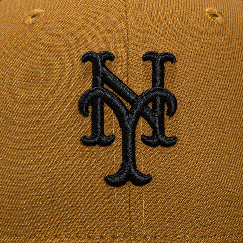 New Era 59Fifty Old Gold New York Mets 25th Anniversary Patch Hat - Gold, Black