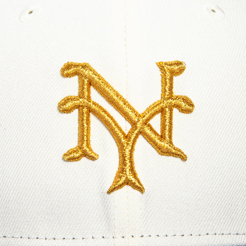 New Era 59Fifty New York Giants 1939 All Star Game Patch Hat - White, Purple, Metallic Gold