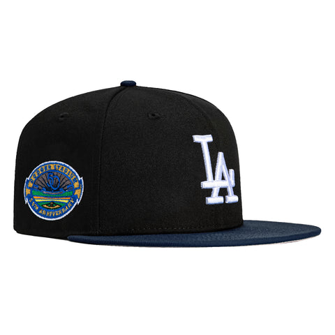 New Era 59Fifty Los Angeles Dodgers 50th Anniversary Stadium Patch Hat - Black, Navy