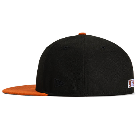 New Era 59Fifty San Francisco Giants Inaugural Patch Hat - Black, Burnt Orange